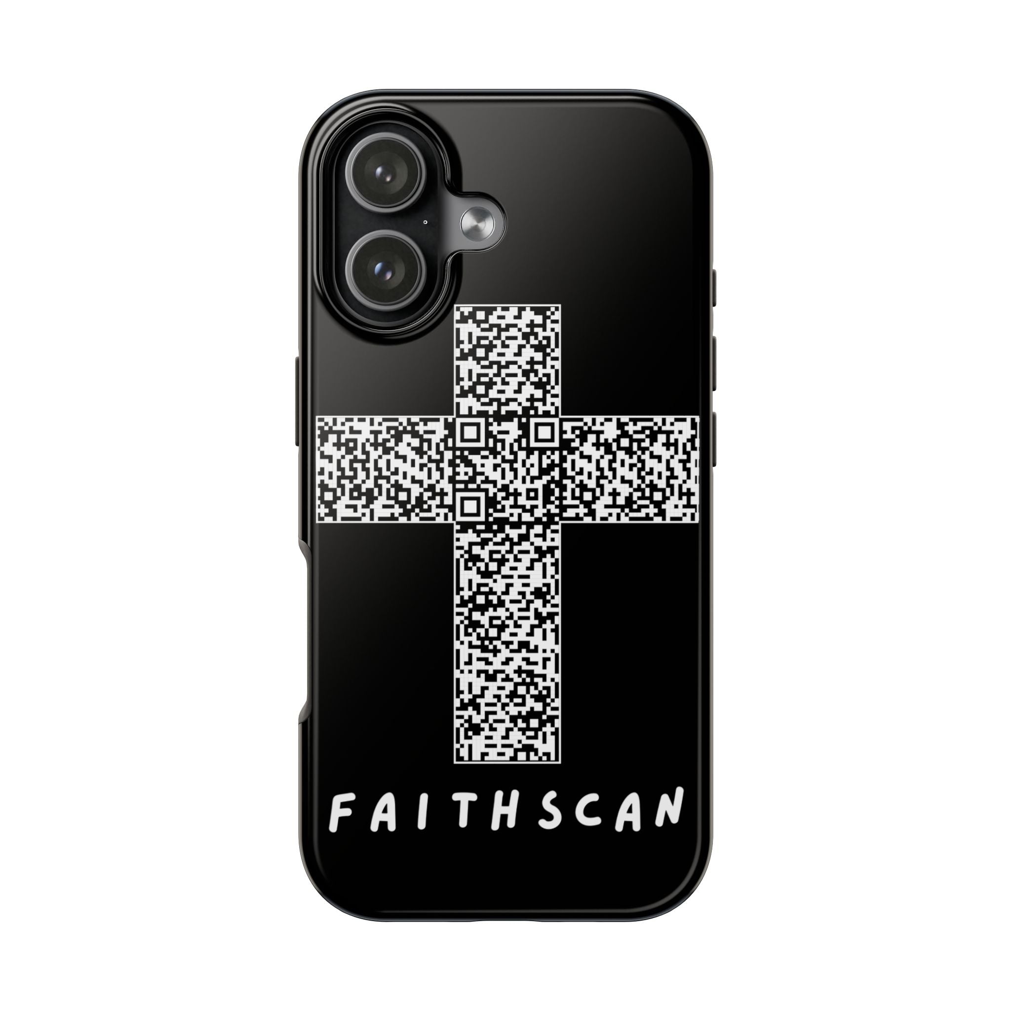 Black/White Faithscan Phone Case