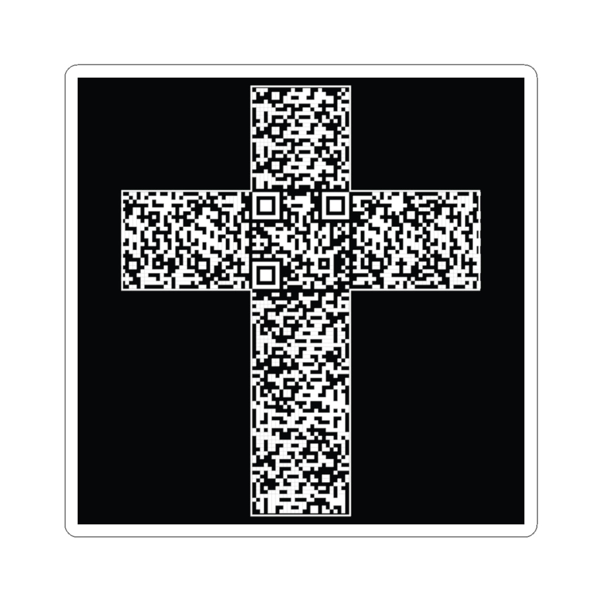 Black Faithscan Sticker